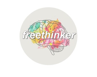 Freethinker Pinback Button - [1.25" Diameter] - EF-BUT-00025