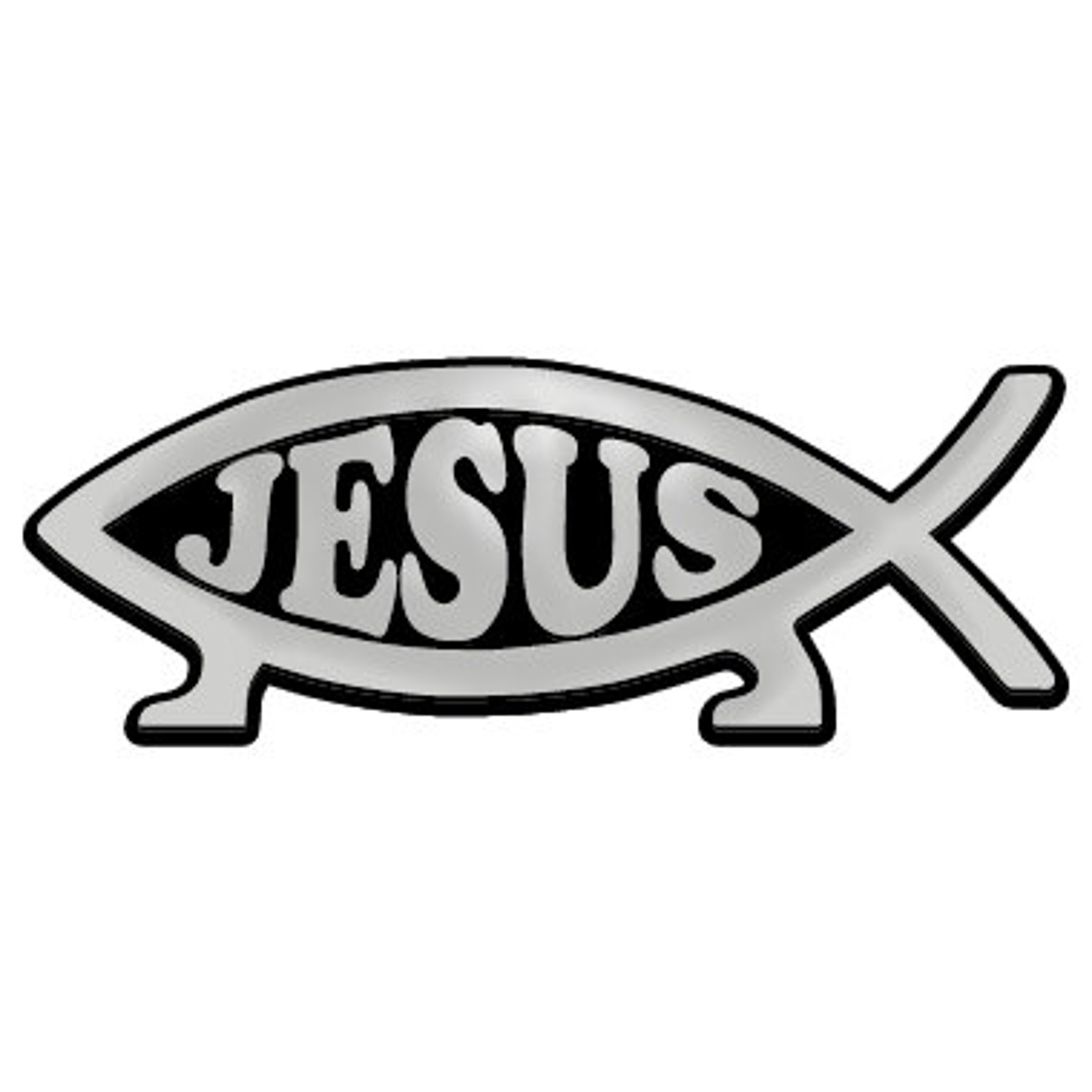 Jesus Fish with Feet Plastic Auto Emblem Silver5 x Etsy