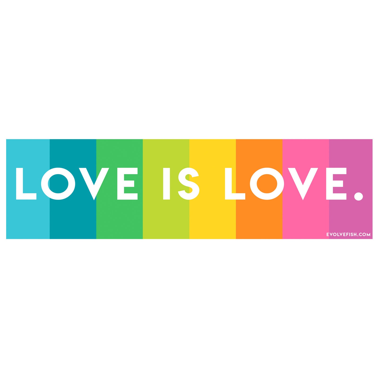Love is Love Bumper Sticker 11'' x 3'' Etsy