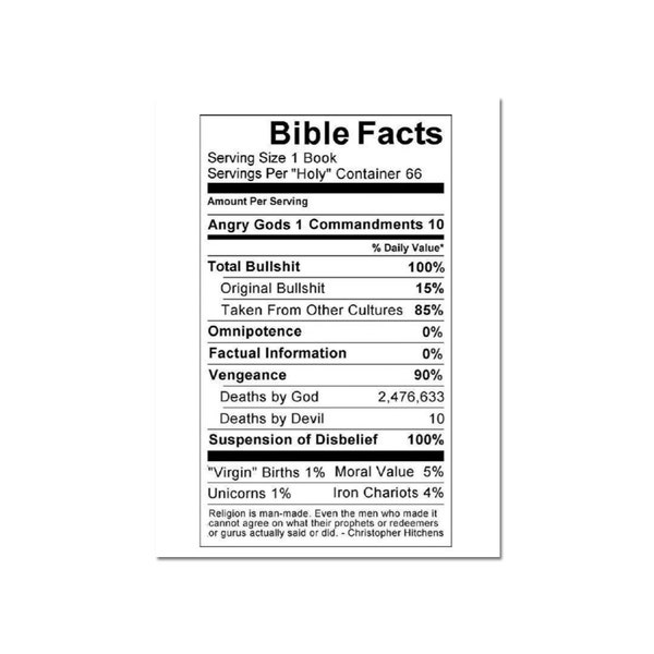 Bible Facts Refrigerator Magnet - [3" x 2"] - EF-MAG-00031