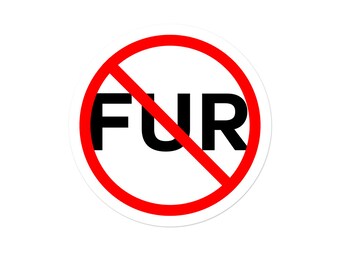 Anti-Fur Pinback Button - [1.25" Diameter] - EF-BUT-00050