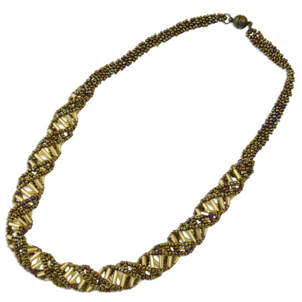 DNA Earth Beaded Necklace - [18" Long] - EF-JWL-A-00003