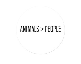 Animals > People Pinback Button - [1.25" Diameter] - EF-BUT-00053