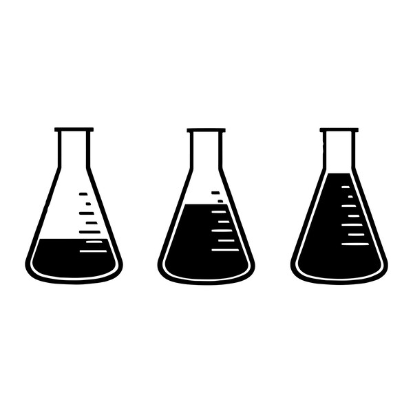 Science Beakers Weatherproof Vinyl Decal - EF-VDC-00064