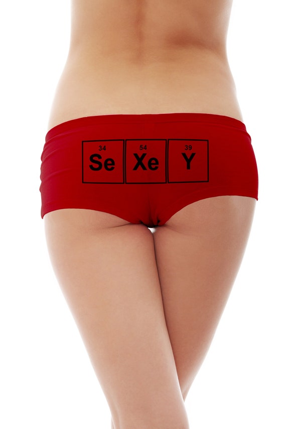 Sexy Periodic Table Women's Cotton Boyshort Underwear EF-APP-WU