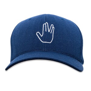 ST Live Long and Prosper Vulcan Salute Embroidered Flexfit Adult Cool & Dry Sport Cap Hat - EF-EAP-H-00043