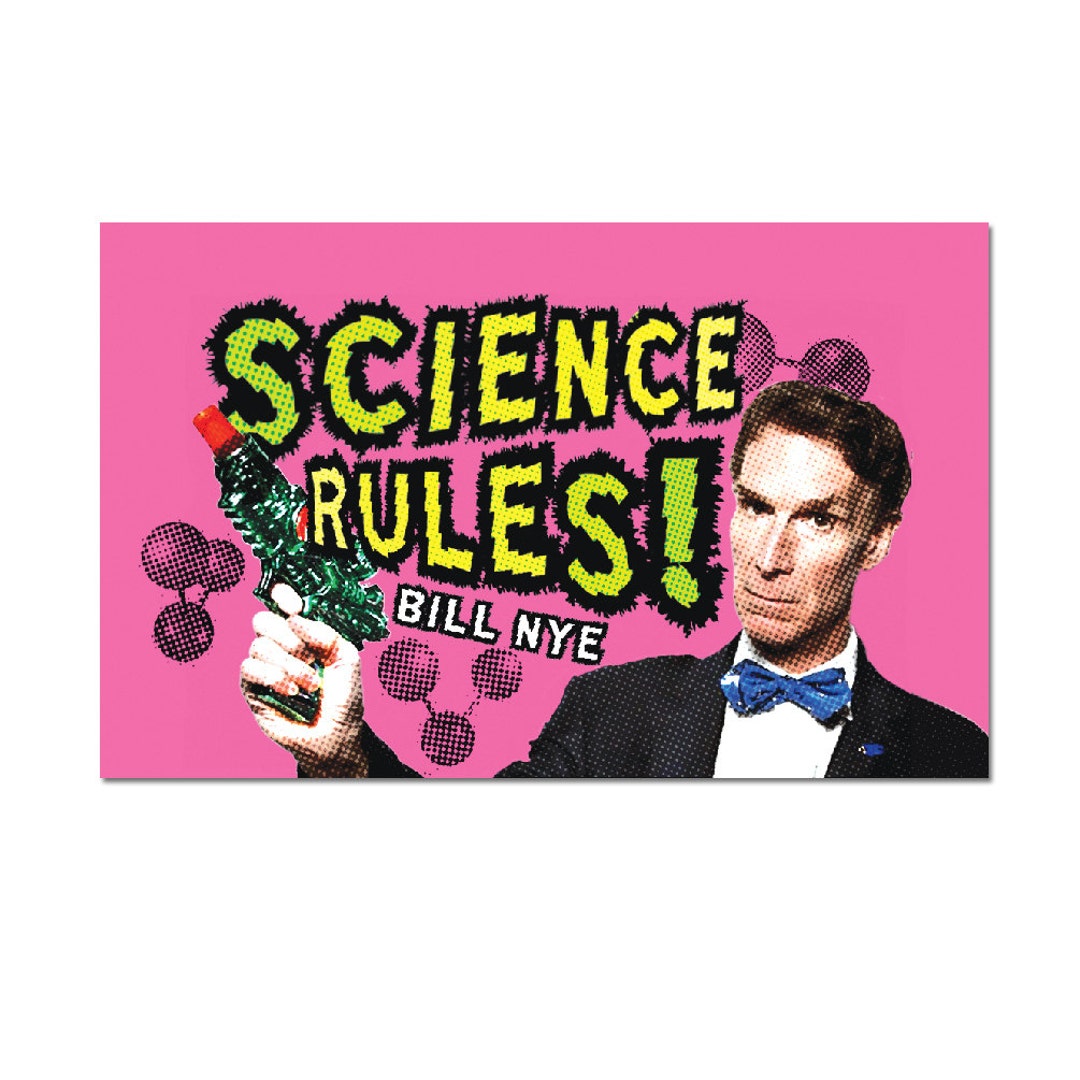 Science Rules Refrigerator Magnet 3 X 2 EF-MAG-00022 - Etsy
