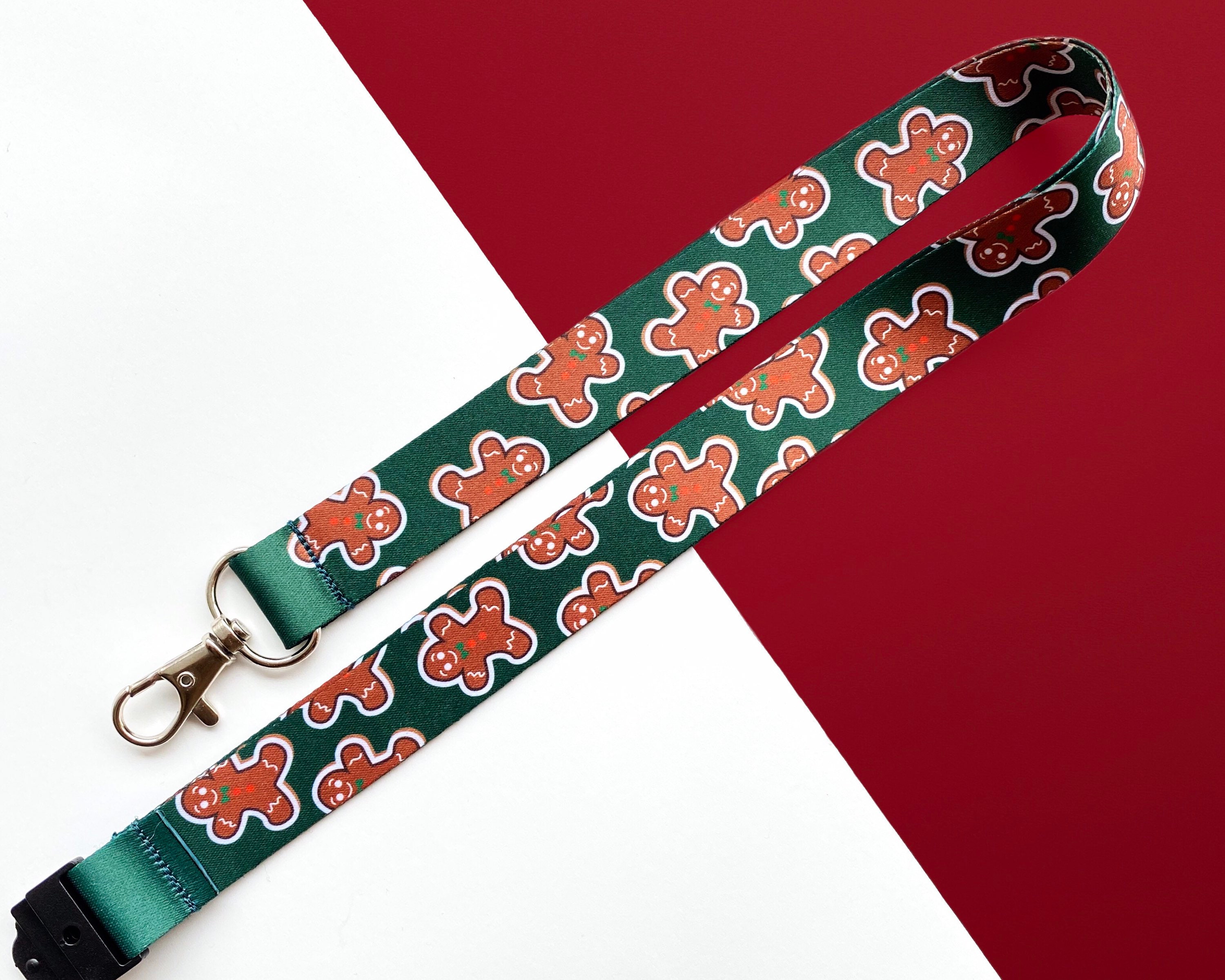 Gingerbread Cookie Lanyard Festive Christmas Lanyard Etsy