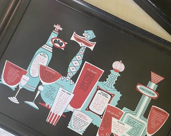 1960s Vintage Drink Tray Waverly Products