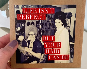 1960s Photo Card, Sarcastic Card for Friends and Stylists Stylists