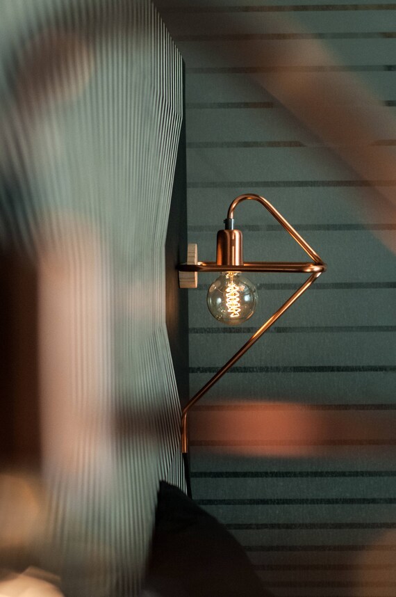 copper reading light