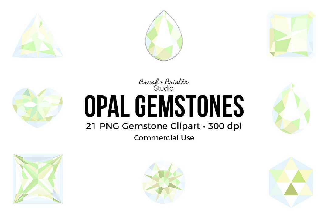 21 Opal Gemstone Clip Art, October Birthstone Jewelry, Luxury Gems, PNG ...