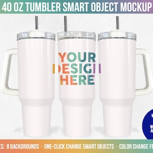 Full Tumbler Tag (Stanley 20/30 oz) WHITE acrylic –