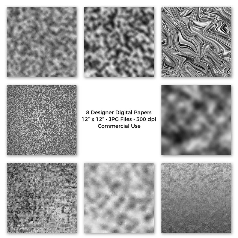 Silver Metallic Foil Digital Texture | Silver Foil Paper | Sublimation ...
