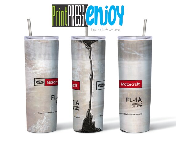 Download Ford Motorcraft Fl 1a Oil Filter 20oz Skinny Tumbler Svg Etsy