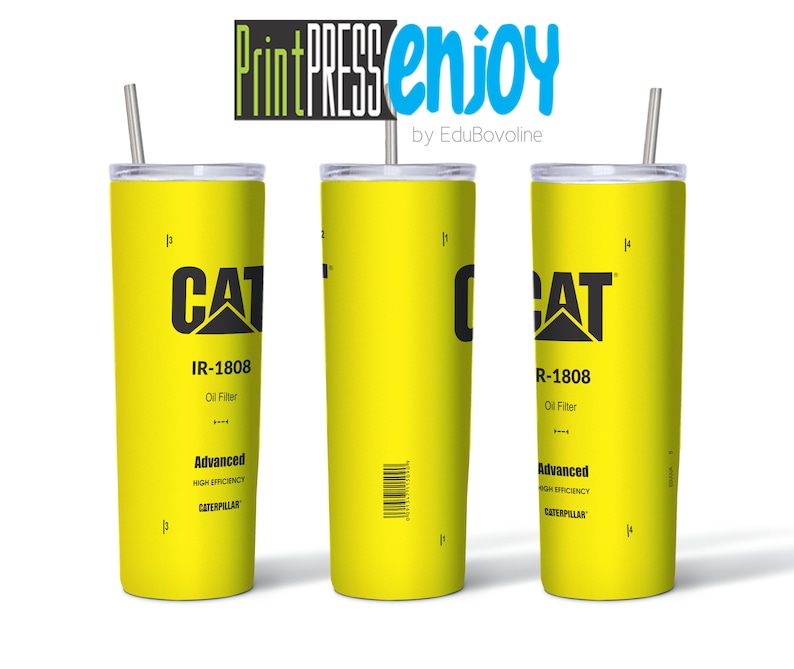  CAT  1808 Oil  Filter  20oz Skinny Tumbler SVG png file Etsy