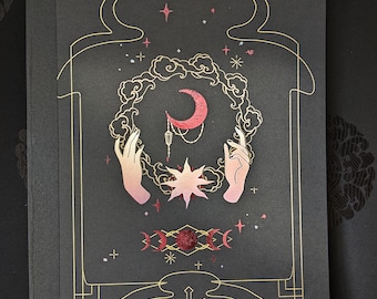 Cuaderno de bocetos celestial - Ocultismo - Brujería - Gótico - Estético - Hecho a mano