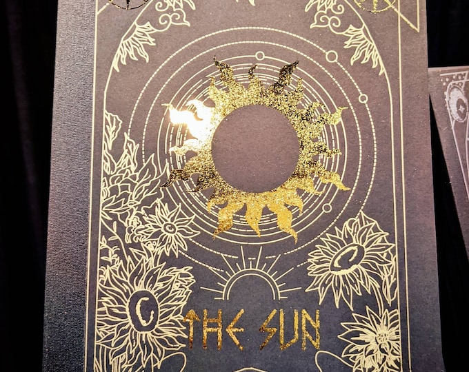 The Sun Tarot Sketchbook - Occult - Witch - Goth - Aesthetic - Handmade