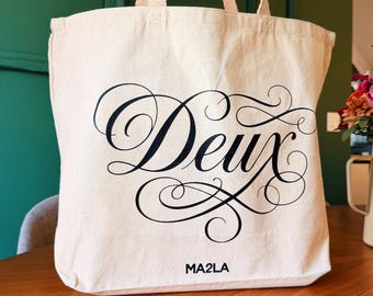Jumbo MA2LA custom designed tote - Canvas