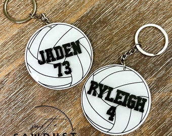 Personalized Volleyball Tag | Volleyball Gift | Volleyball Bag Tag | Volleyball Team Tags