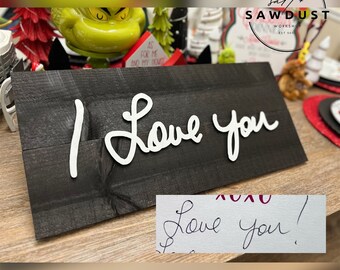 Custom Handwriting Sign, Custom Sign, Personalized Sign, Business Sign, Logo Sign, Personalized Words Sign, Layered Sign