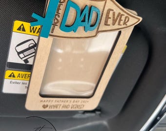 Custom Wooden Visor Photo Frame, Father’s Day Gift, Grandpa Gift, Gift From Kids, Personalized Father’s Day Gift