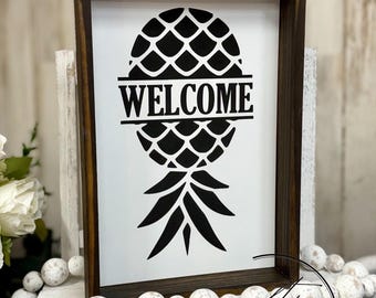 Personalized Upside Down Pineapple Sign | Swinger Decor | Lifestyle Decor