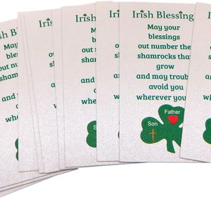Irish Blessing Holy Card Bulk Set Bundle With Prayer From Ireland Pack ...