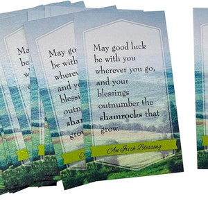 Irish Blessing Holy Card Bulk Set With Prayer From Ireland Pack of 25 ...
