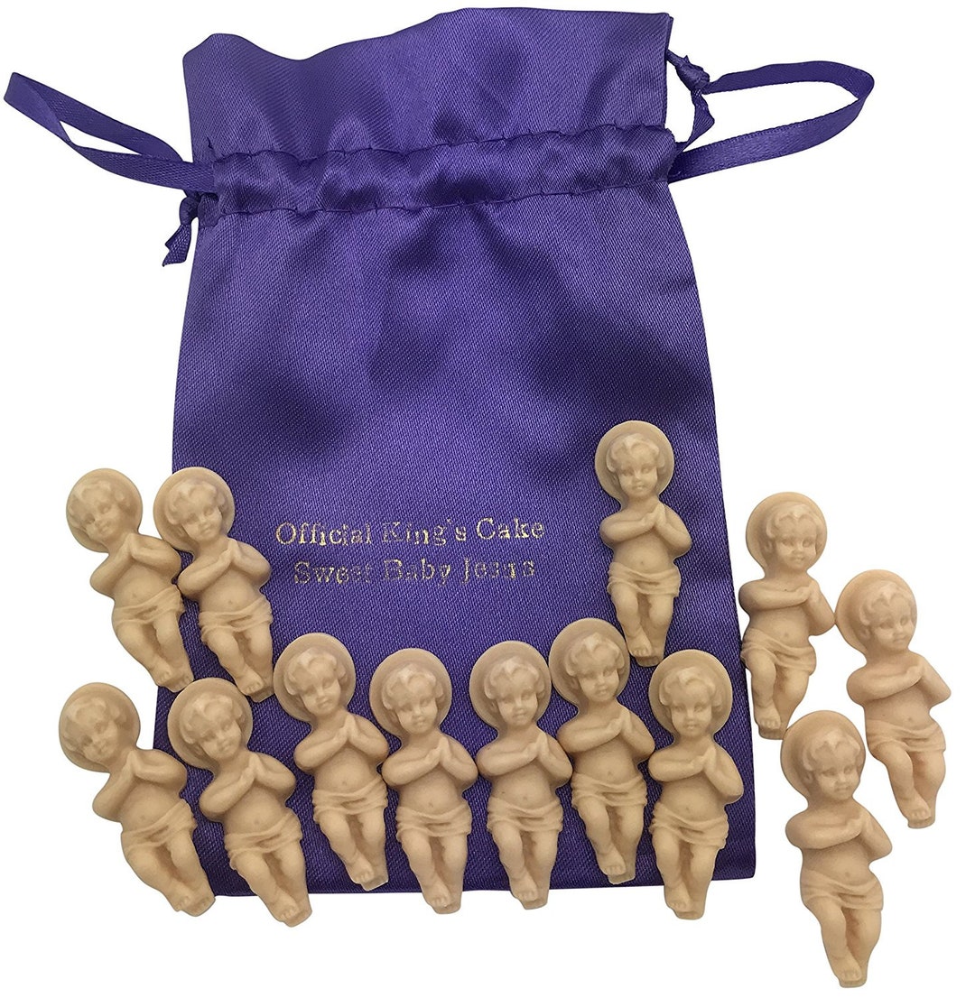 Westmon Works King Cake Babies Set – 25 Stück, Je 3,8 Cm, Mit Wiederverschließbarer Mardi Gras Geschenktüte