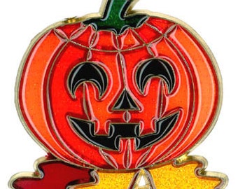 Jack-o-Lantern Autumn Halloween Suncatcher Fall Window Ornament Decoration with Suction Cup Gift  , 4 Inch