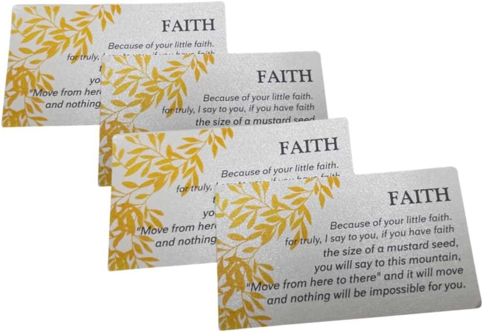 Mustard Seed Faith Holy Card, Matthew 17:20, Set of 10 - Etsy