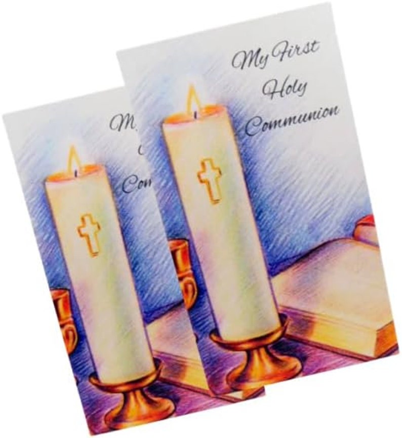 First Communion Holy Card Bulk Pack, Student Prayer Cards, Set of 10 - Etsy