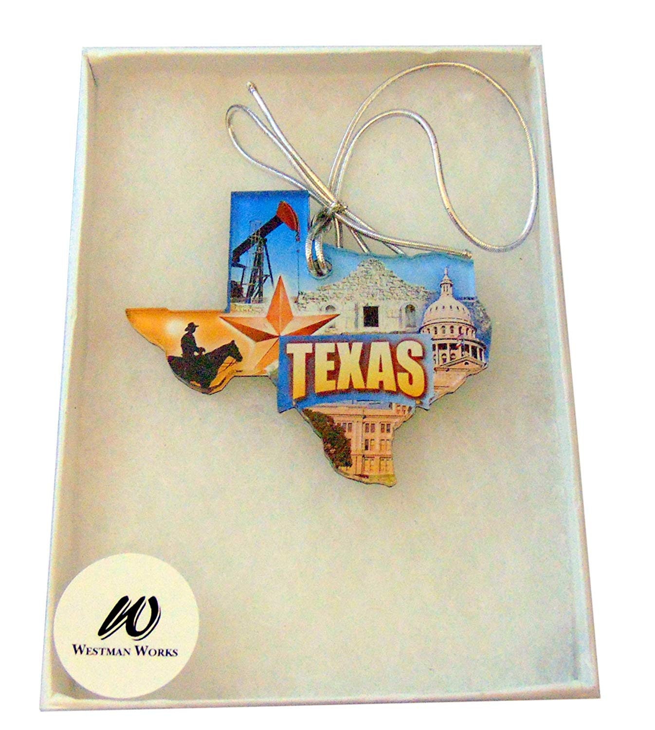 Westmon Works State of Louisiana Key Chain Acrylic Souvenir Keychain Retro Style Map Gift 2 inch
