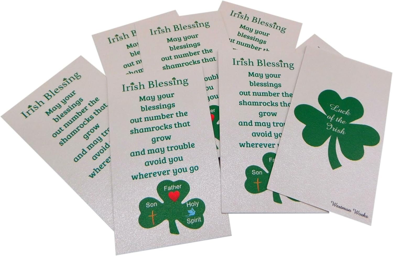 Irish Blessing Holy Card Bulk Set Bundle With Prayer From Ireland Pack ...