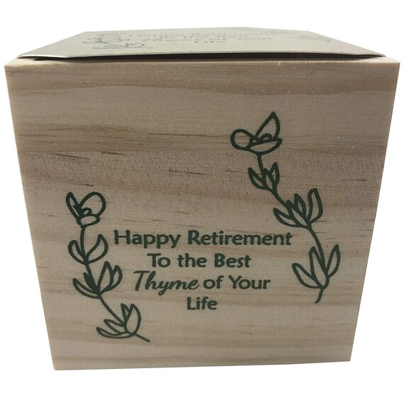 Happy Retirement Plant Pot to The Best Thyme of Your Life Etsy
