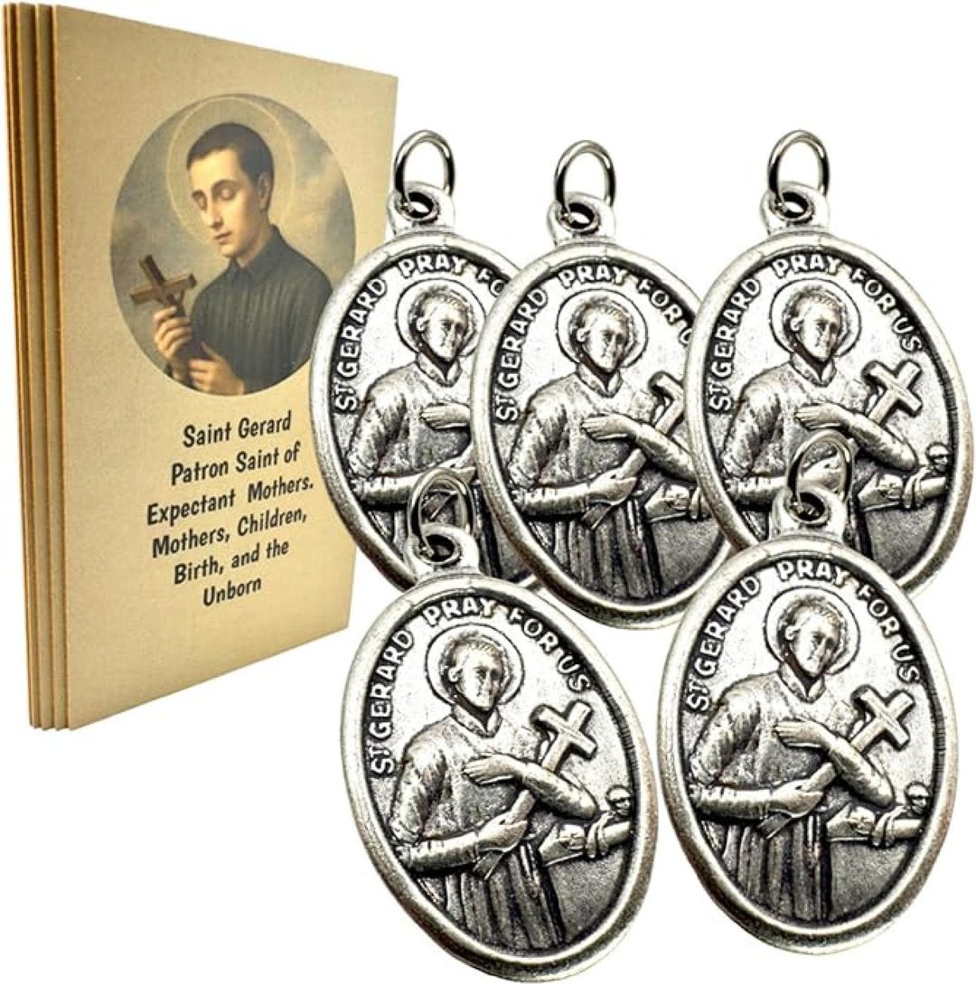 St Gerard Medal Bundle With Prayer Cards – Patron Saint of Pregnancy ...