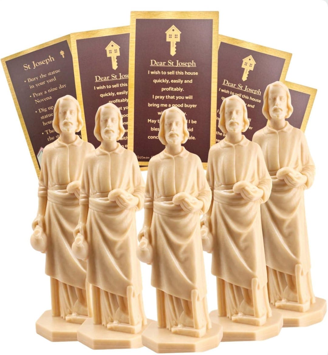 Kit Rae Statues Saint Joseph Home Selling Kit, Catholic Prayer Statues, Realtor Gift ...