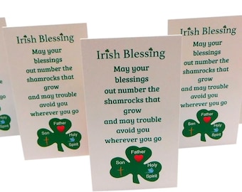 Irish Blessing Bookmark Prayer Card Pack With Scenes From Ireland Bulk Bundle Made In The USA, Set Of 5 - Foto 6