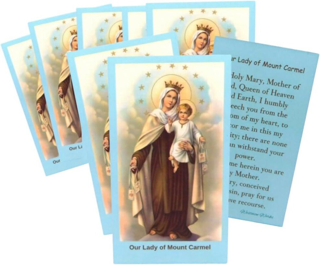 Westmon Works Our Lady of Mount Carmel Holy Card Set Catholic Prayer ...