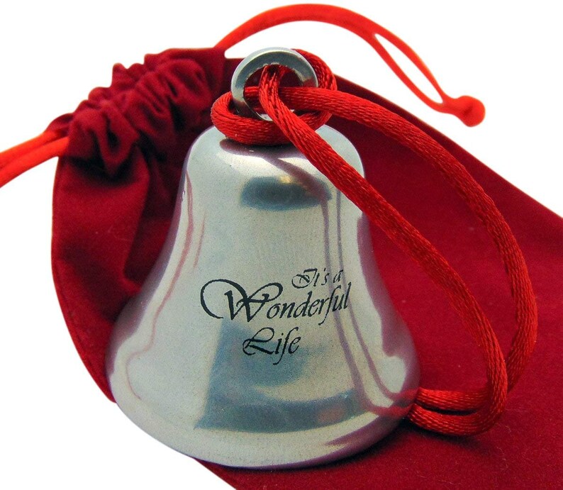 Its A Wonderful Life Christmas Ornament Bell on Ribbon Gift | Etsy