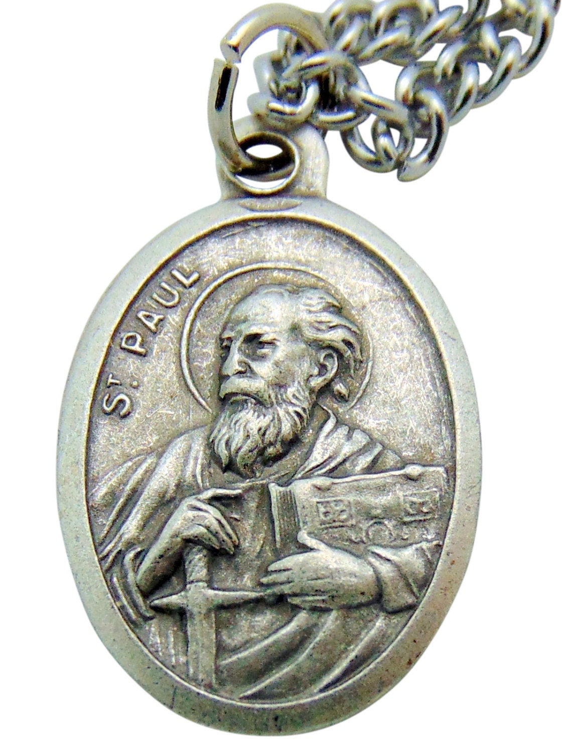 St Paul Medal 3/4" Pendant W/ 24" Chain - Etsy