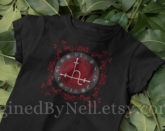Lilith Sigil T-Shirt, Gothic Witch Fashion, Pagan Tee