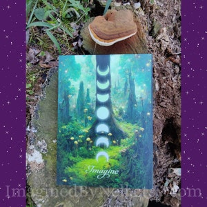 Emerald Forest Journal, Cottagecore Journal, Dream Journal, Green Witch, Book Of Shadows, Celtic Journal, Christmas Gift, Yule Gift, Witchy