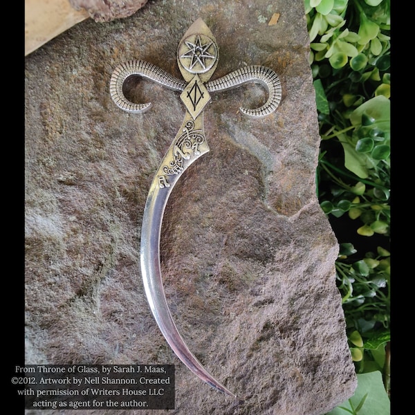 The Assassin's Blade, Throne of Glass Inspired Hair Dagger, Sword Hair Stick, Celaena Sardothien, Fantasy Gift, Witch Jewelry, Witch Athame