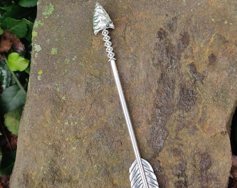 Arrow Hair Stick, Viking Celtic Hair Pin, Witchy Pagan Accessory