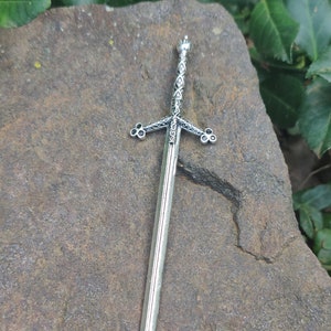 Warrior Sword Hair Stick, Sword Hair Pin, Gothic Hair Stick, Witchy Hair Stick, Viking Hair Stick, Celtic Hair Pin image 1