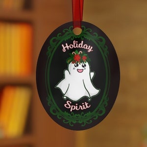 Ghost Tree Ornament, Holiday Tree Ornament, Witch Ornament, Gothic Ornament, Pagan Ornament, Yule Tree Decor, Yule Ornament, Witch Decor