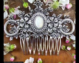 The Spring Court Comb, Hair Comb, ACOTAR Jewelry, ACOTAR Gift, Ornate Comb, Sarah J Mass, Victorian Hair Accessory