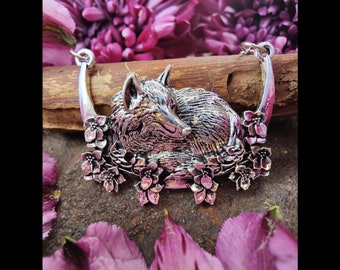 Wolve's Bane Pendant, Wolf Pendant, Witch Necklace, Witchy Jewelry, Witch Pendant, Amulet, Hellenic Jewelry, Gothic Jewelry,